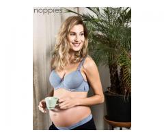 Sutien alaptare bumbac albastru Melange