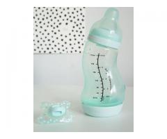 Biberon nou-nascut cu tetina cu scurgere lenta 170 ml