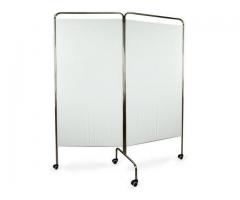 PARAVAN DIN OTEL CROMAT CU II SECTIUNI