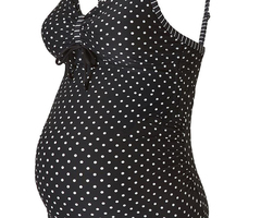 Costum de baie intreg cu buline pentru gravide Noppies