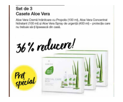 Set 2 creme cu Aloe Vera si 1 Spray de urgenţă