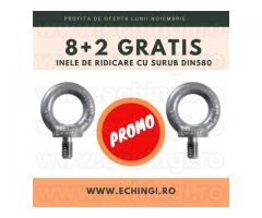 Inel de ridicare cu filet exterior DIN 580, 8+2 gratis
