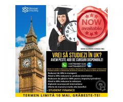 Planuiesti sa studiezi in UK in 2020? Termen limită 10 MAI. Aplica acum, grăbeste-te!