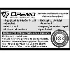 Angajari Germania Dremo
